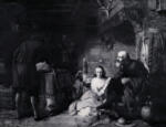 Anonimo , Hunt, William Holman - sec. XIX - Doctor Rochecliffe performing Divine Service in the Cottage of Joceline Joliffe at Woodstock
