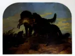 Landseer, Edwin Henry , Retrievers with a hare