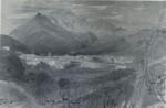 Lear, Edward , A view of Carrara -