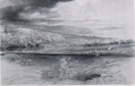 Lear, Edward , A view of Hebron -