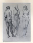 Leighton, Frederic , A nude study for the group of three figures on the right -