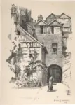 Lenfestey, Giffard , an old corner, Rouen -