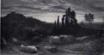 Palmer, Samuel , A Sheepfold at Sunset -