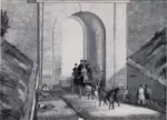 Pollard, James , Highgate Tunnel, a mail coach entering London -