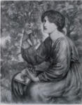 Rossetti, Dante Gabriele , Jane Morris seated in a sycamore tree -
