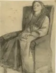 Rossetti, Dante Gabriele , Giovane donna in poltrona