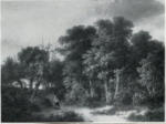 Stark, James , A Man on a Path in a Wood
