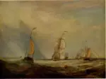 Turner, Joseph Mallord William , Helvoetsluys - The City of Utrecht, A 64 going to sea