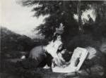 Williams, Penry , Sketching in the campagna -