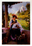 Woods, Henry , The embroideress