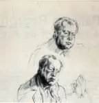 Ayrton, Michael , Studies for a portrait of Constant Lambert -