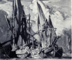 Brangwyn, Frank , Venetian fishing boats
