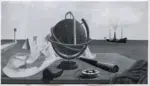 Hillier, Tristram , Still Life of Nautical Instruments by the Sea -