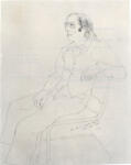 Anonimo , Hockney, David - sec. XX - Mo seated
