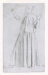 John, Augustus , Draped figure study