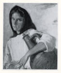 Anonimo , John, Augustus - sec. XX - Girl with a pitcher