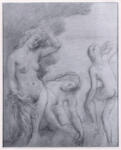 John, Augustus , Tre figure femminili nude