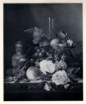 Ladell, Edward , A still life of fruit and flowers on a table