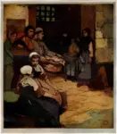 Lee Hankey, William , The fish market, &eacute;taples