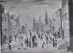 Lowry, Lawrence Stephen , The village street