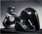 Moore, Henry , Four piece reclining figure