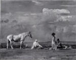 Munnings, Sir Alfred , On the Downs at Epsom
