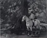 Munnings, Sir Alfred , Passeggiando a cavallo per il bosco