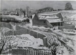 Nash, John , Farmyard in snow -