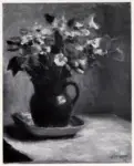 O'Corner, Roderick , Flowers in a green jug