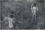 Steer, Philip Wilson , A Summer's Evening: Three Bathers on the sands -