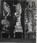 Sutherland, Graham , Three standing forms in a garden