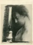 Wullschleger, Hans , Ragazza con lampada -