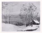 Munch, Edvard , A Winter Landscape , A Winter Landscape -