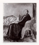 Anonimo , Munch, Edvard - sec. XX - Autoritratto