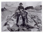 Munch, Edvard , Man in a cabbage field