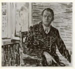 Munch, Edvard , Self portrait in a blue suit