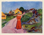 Munch, Edvard , Mädchen in Aasgaardstrand