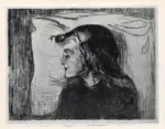 Munch, Edvard , Sick girl