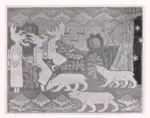 Munthe, Gerhard , The Daughters of the Northern Lights - Disegno per tappezzeria