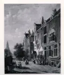 Eversen, Adrianus , A street in Amsterdam