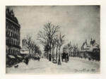 Jongkind, Johan Barthold , La Boulevard de Port-Royal sous la neige -