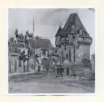 Anonimo , Jongkind, Johan Barthold - sec. XIX - La Porte de Croux &agrave; Nevers