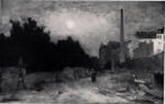 Jongkind, Johan Barthold , Rue à Paris au clair de lune -