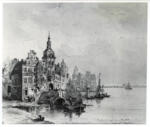 Jongkind, Johan Barthold , Le petit Port des Pêcheurs à Amsterdam