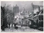 Anonimo , Koekkoek, Willem - sec. XIX - A Street Scene in a Dutch Town in Winter