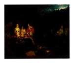 Van Schendel, Petrus , A Dutch Market by Candlelight -