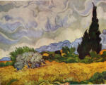 Van Gogh, Vincent , Campo di grano con cipressi e altri alberi