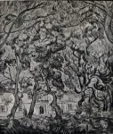 Van Gogh, Vincent , Alberi davanti all'asilo Saint-Paul