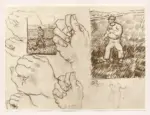 Van Gogh, Vincent , Etudes de vemeurs (St. R&eacute;my) + Etudes de mains (Auvers)