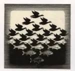 Escher, M.C. , Aria e acqua -